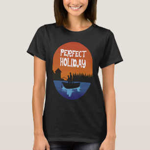 T-shirt Pêche au coucher du soleil tenue de citation de va