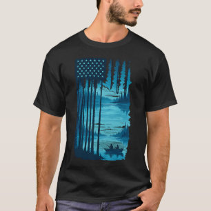 T-shirt Pêche au drapeau américain