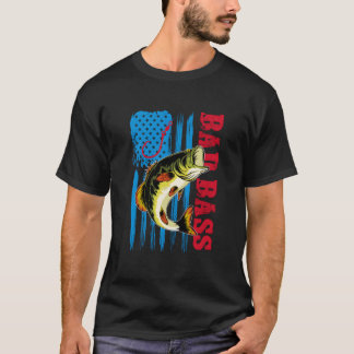 T-shirt Pêche au drapeau de mauvais bar