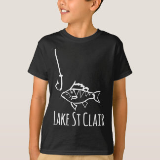 T-shirt Pêche au lac St Clair Michigan Pêcher au crochet C