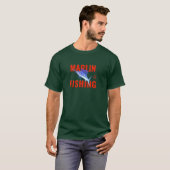 T-shirt Pêche au marlin (Devant entier)