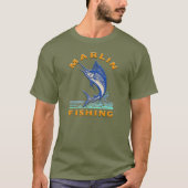 T-shirt Pêche au marlin (Devant)