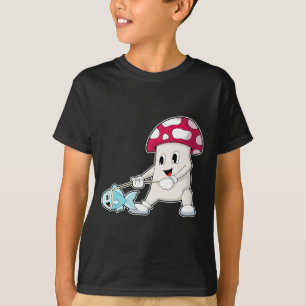 T-shirt Pêche au poisson de champignons
