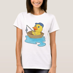 T-shirt Pêche au poisson pêcheur canard