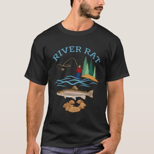 T-shirt Pêche au rat (Devant)