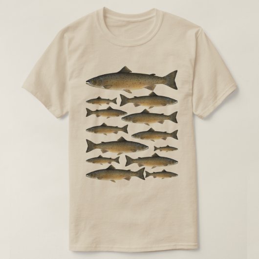 T-shirt Pêche au saumon (Design devant)