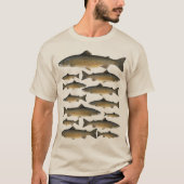 T-shirt Pêche au saumon (Devant)