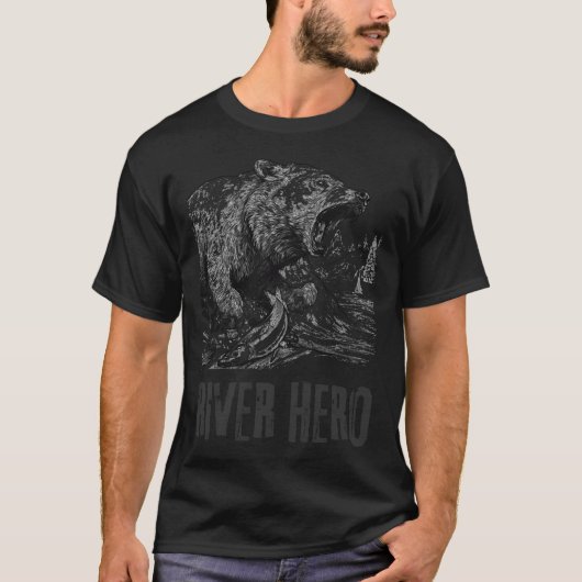 T-shirt Pêche au saumon (Devant)