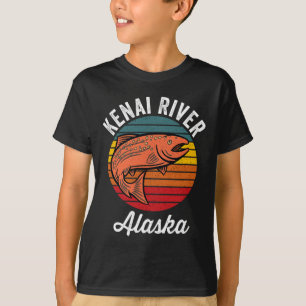 T-shirt Pêche au saumon de la rivière Kenai en Alaska