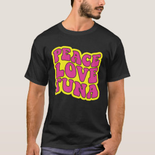 T-shirt Pêche au thon amour paix