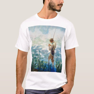 T-shirt Pêche au Thoreau à Walden Pond par N. C. Wyeth