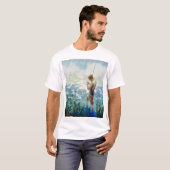 T-shirt Pêche au Thoreau à Walden Pond par N. C. Wyeth (Devant entier)