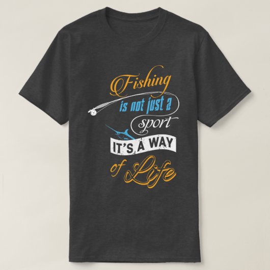 T-shirt Pêche aux poissons (Design devant)