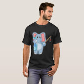 T-shirt Pêche aux poissons éléphants (Devant entier)