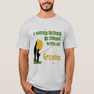 T-shirt Pêche avec le petit-fils