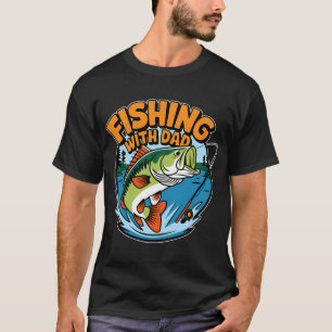 T-shirt Pêche avec papa bobine hommes pêche cadeaux T-shir