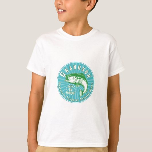 T-shirt Pêche avec petit-fils (Devant)