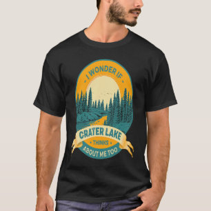 T-shirt Pêche Bateau Camping Lac Vacation Crater Lake