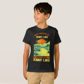 T-shirt Pêche Bateau Camping Lac Vacation Jenny Lake (Devant entier)