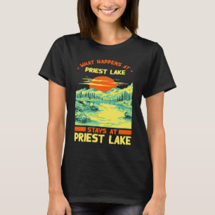 T-shirt Pêche Bateau Camping Lac Vacation Prest Lake