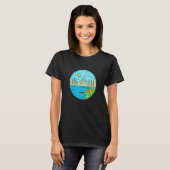T-shirt Pêche Bateau Camping My Happy Place Marsh Cre (Devant entier)