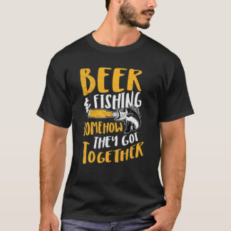 T-shirt Pêche Bière Alcool Boire Squad Pêcheur Funn
