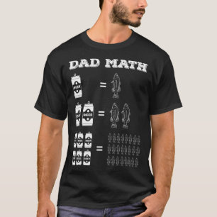T-shirt Pêche & Bière Pêcheur Papa Math Papa