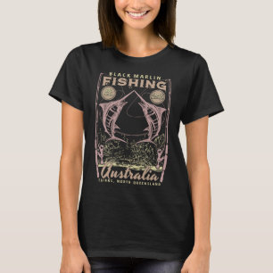 T-shirt Pêche Black Marlin Cairns North Queensland