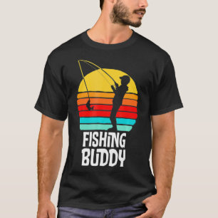 T-shirt Pêche Buddy Cute Retro Kid Fishing Funny 80s Sty