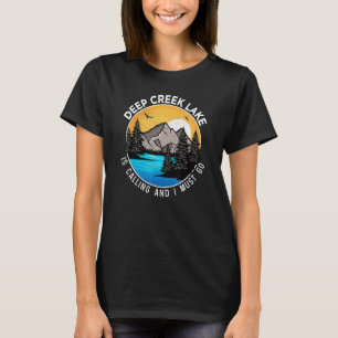 T-shirt Pêche Camping Lakeview Deep Creek Lake