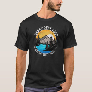 T-shirt Pêche Camping Lakeview Deep Creek Lake