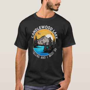 T-shirt Pêche Camping Lakeview Lac Candlewood