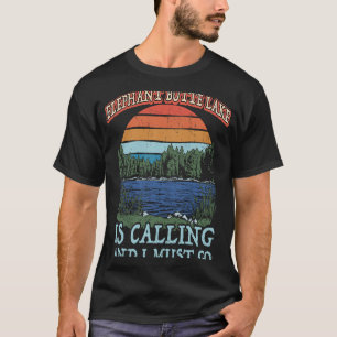 T-shirt Pêche Camping Rétro Lac Vacances Elephant Butte