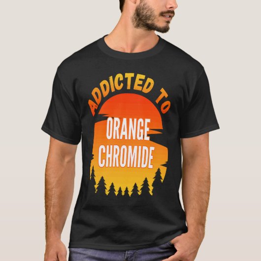 T-shirt Pêche Chromide Orange Addicé à Orange Chrom (Devant)