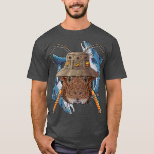 T-shirt Pêche Cochon de Guinée Pêcheur en plein air Cute a