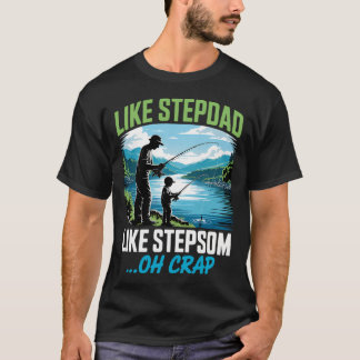 T-shirt Pêche comme beau-père comme beau-fils Oh Merde Été