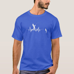 T-shirt Pêche Cool Heartbeat design Super Gig For
