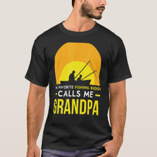 T-shirt Pêche Copain M'appelle Grand-Père Pêcheur Ami Voya