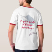T-shirt Pêche côtière éloignée (Dos entier)