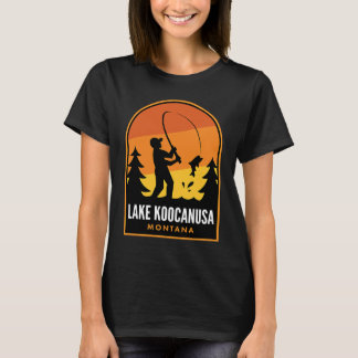 T-shirt Pêche dans le lac Koocanusa Montana