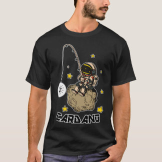 T-shirt Pêche D'Astronaute Pour Cardano Ada