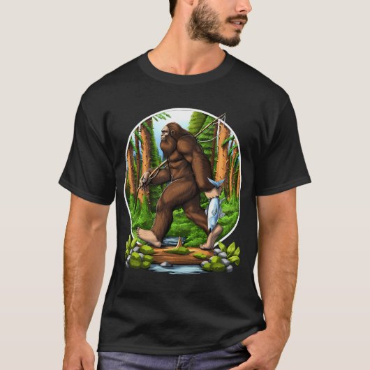 T-shirt Pêche de Bigfoot (Devant)