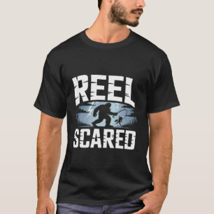 T-shirt Pêche de Bigfoot Halloween Sasquatch Épouvantail A