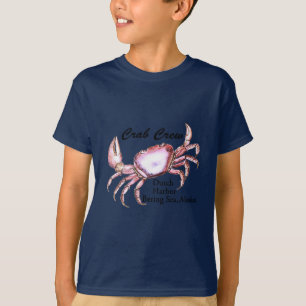 T-shirt Pêche de crabe de l'Alaska de mer de Béring
