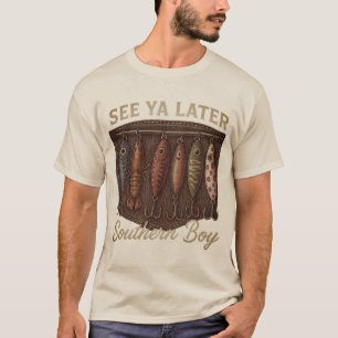 T-shirt Pêche de garçon du Sud Chasse rustique