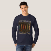T-shirt Pêche de garçon du Sud Chasse rustique (Devant entier)