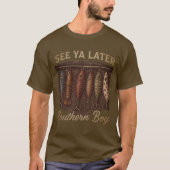 T-shirt Pêche de garçon du Sud Chasse rustique (Devant)