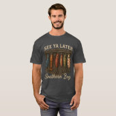 T-shirt Pêche de garçon du Sud Chasse rustique (Devant entier)