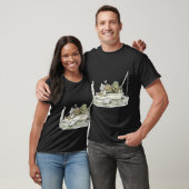 T-shirt Pêche de grenouille et crapaud (Unisexe)