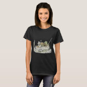 T-shirt Pêche de grenouille et crapaud (Devant entier)